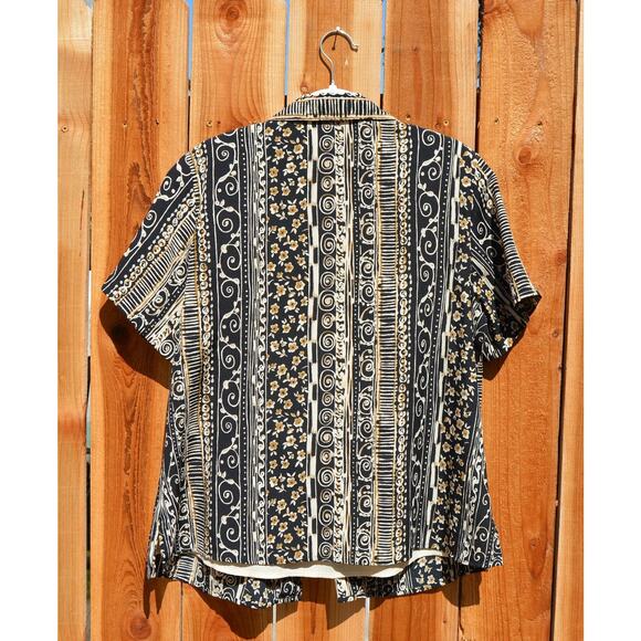 Vintage 1990s Notations Woman Twofer Hawaiian Shirt and Shell - Picture 5 of 6